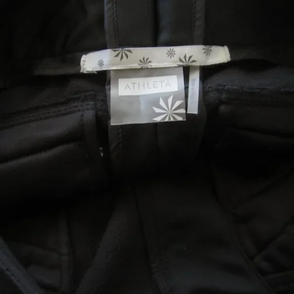 Athleta Womens Size 8T 8 Tall Black Ski Snowboard Pants Fleece Lined Fall Line